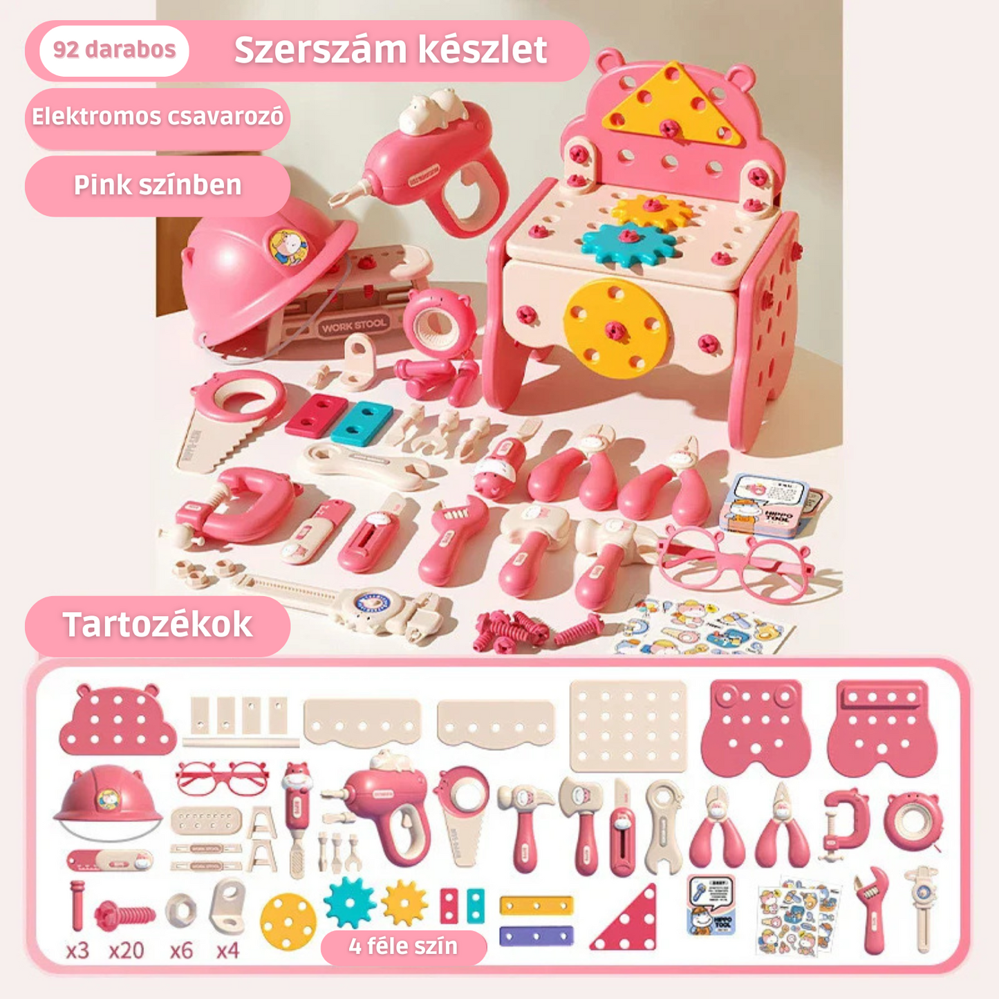 KinderKraft™ - Logika és Finommotorika fejlesztő játékkészlet