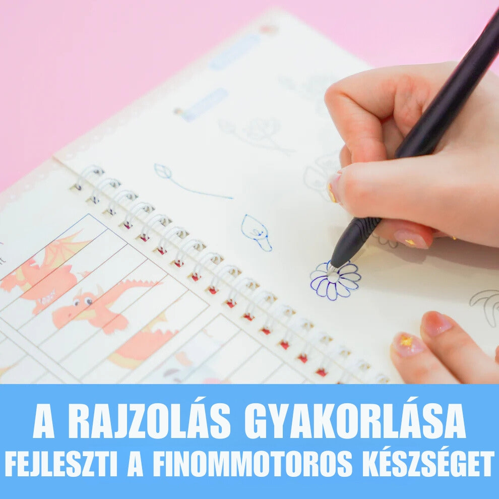 KinderWrite™ - Varázslatos Fejlesztő Füzet Gyermekeknek