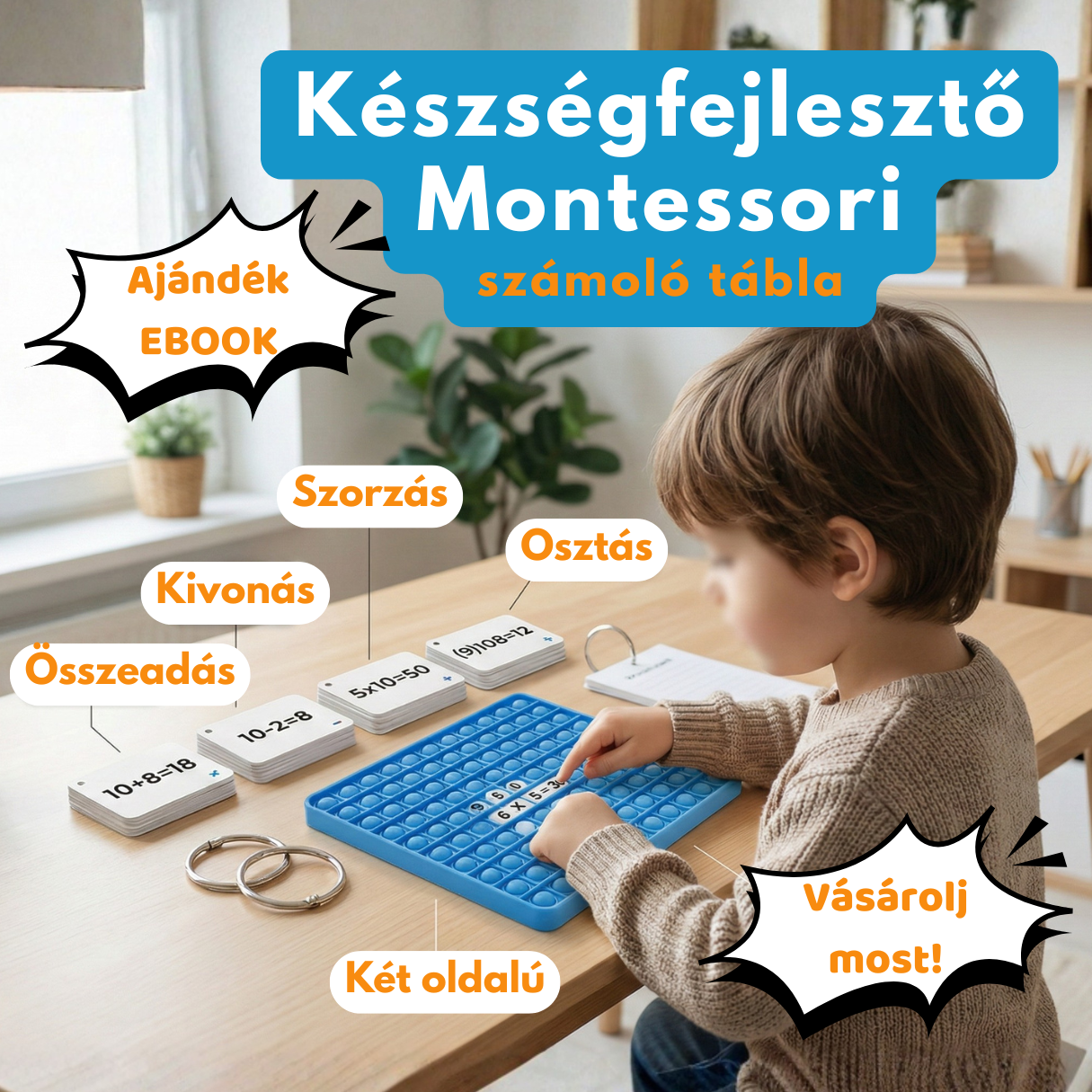 KinderMath™ - Logikafejlesztő Számolótábla
